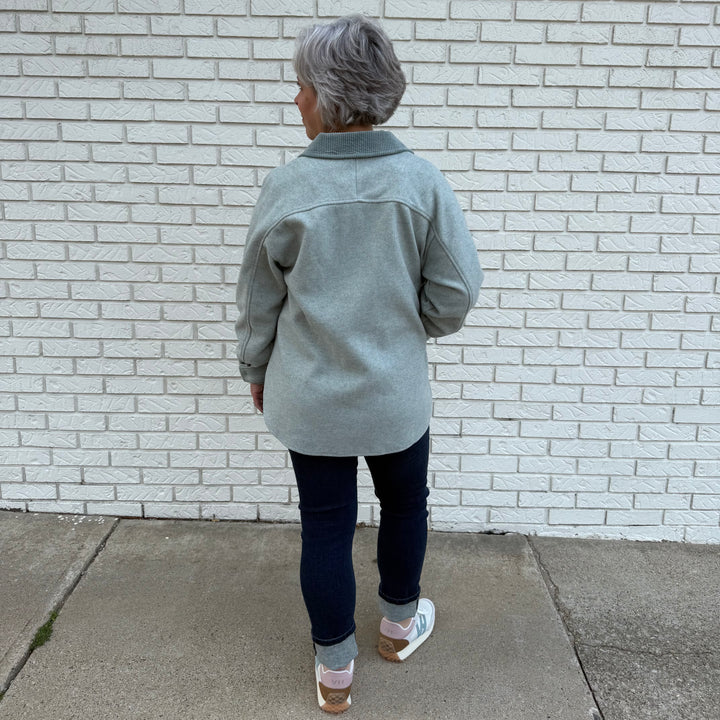 Button Down Shirt Jacket