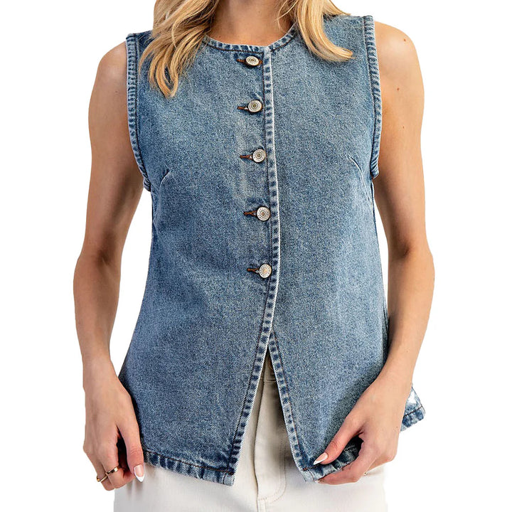 Women’s Denim Vest Top