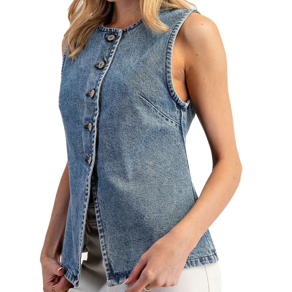 Women’s Denim Vest Top