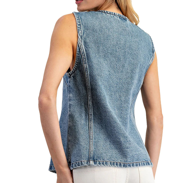 Women’s Denim Vest Top