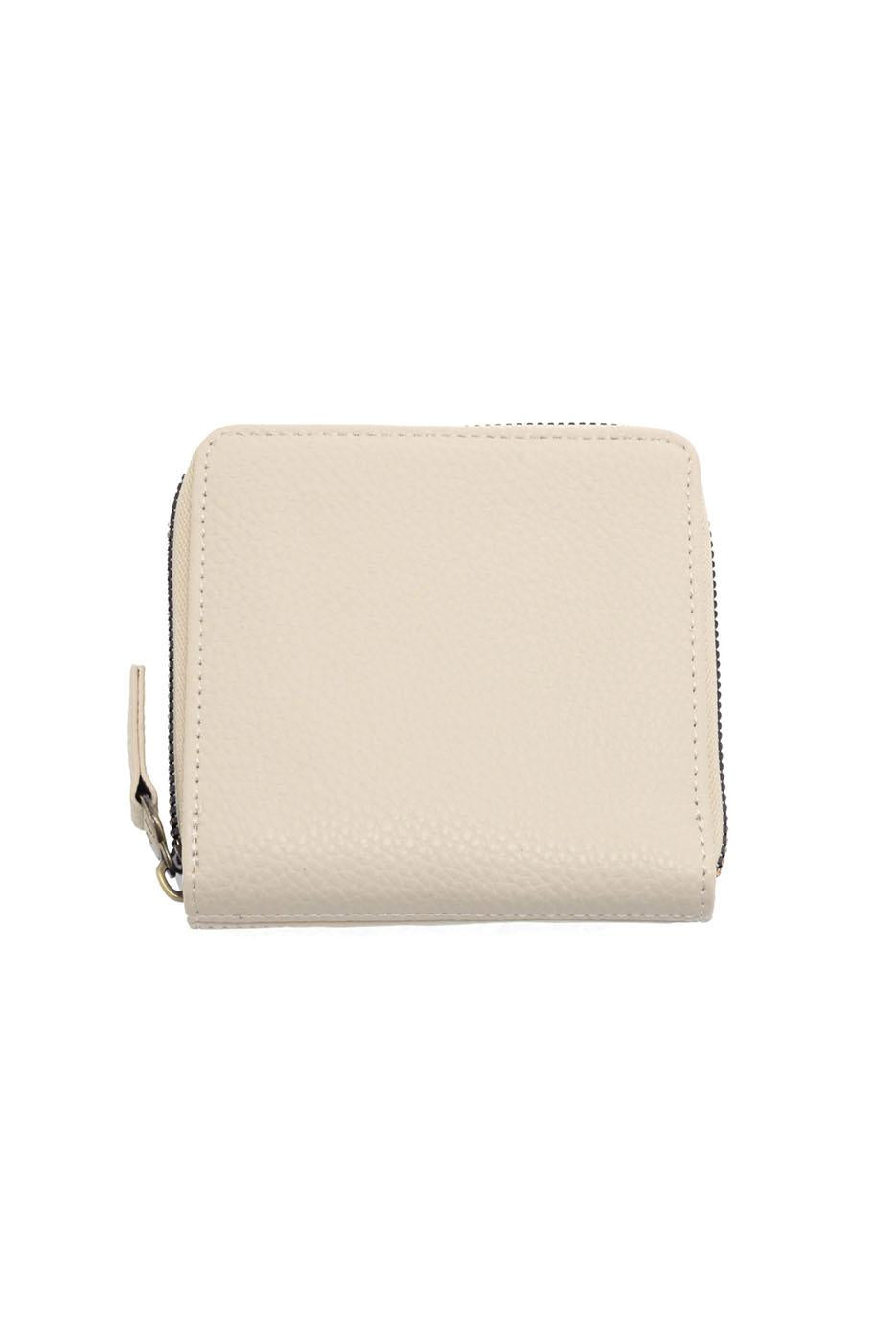 Palmer Square zip around wallet in dove beige leather with zipper closure