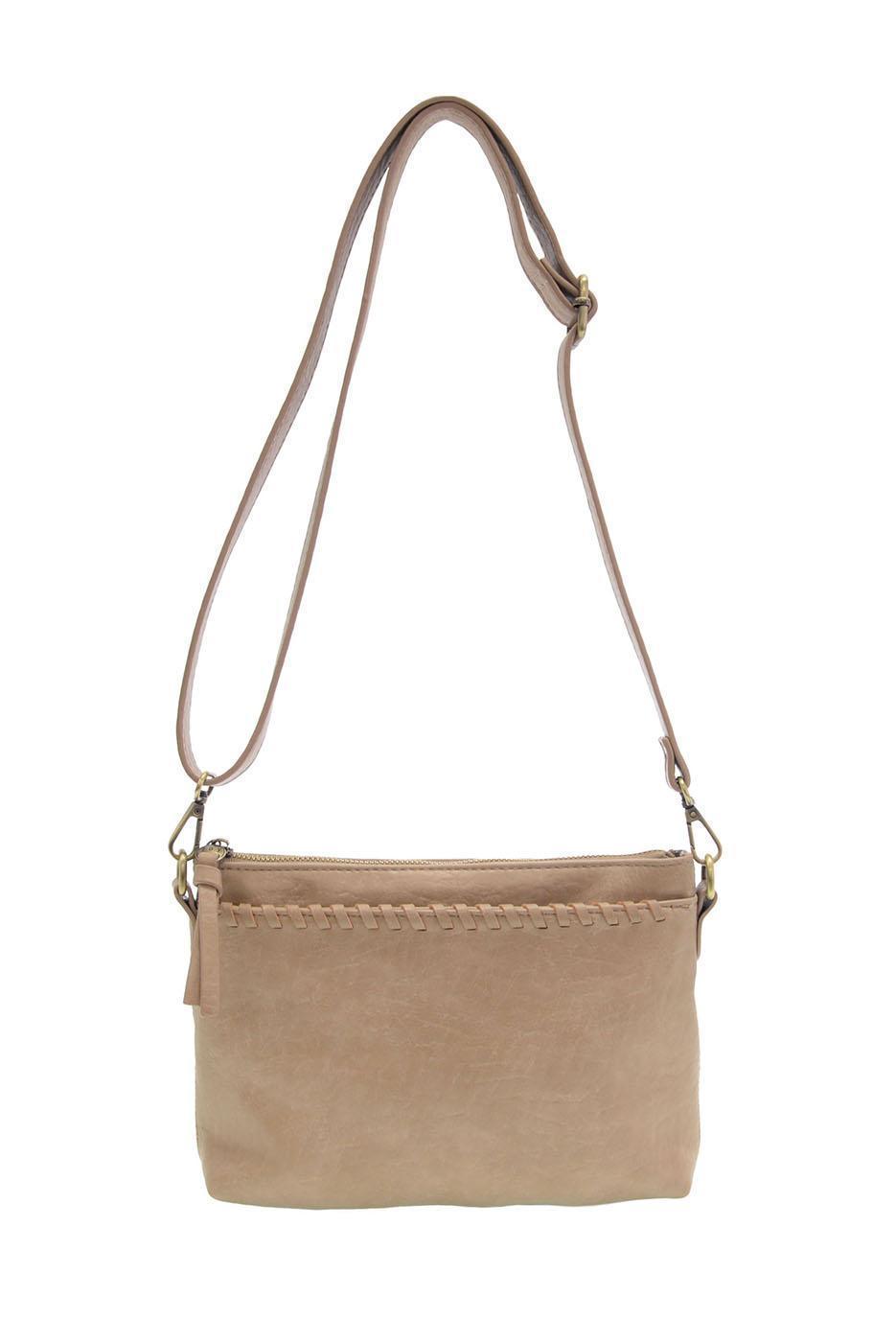 Oakley Whipstitch Topzip Wristlet/Crossbody - Buff