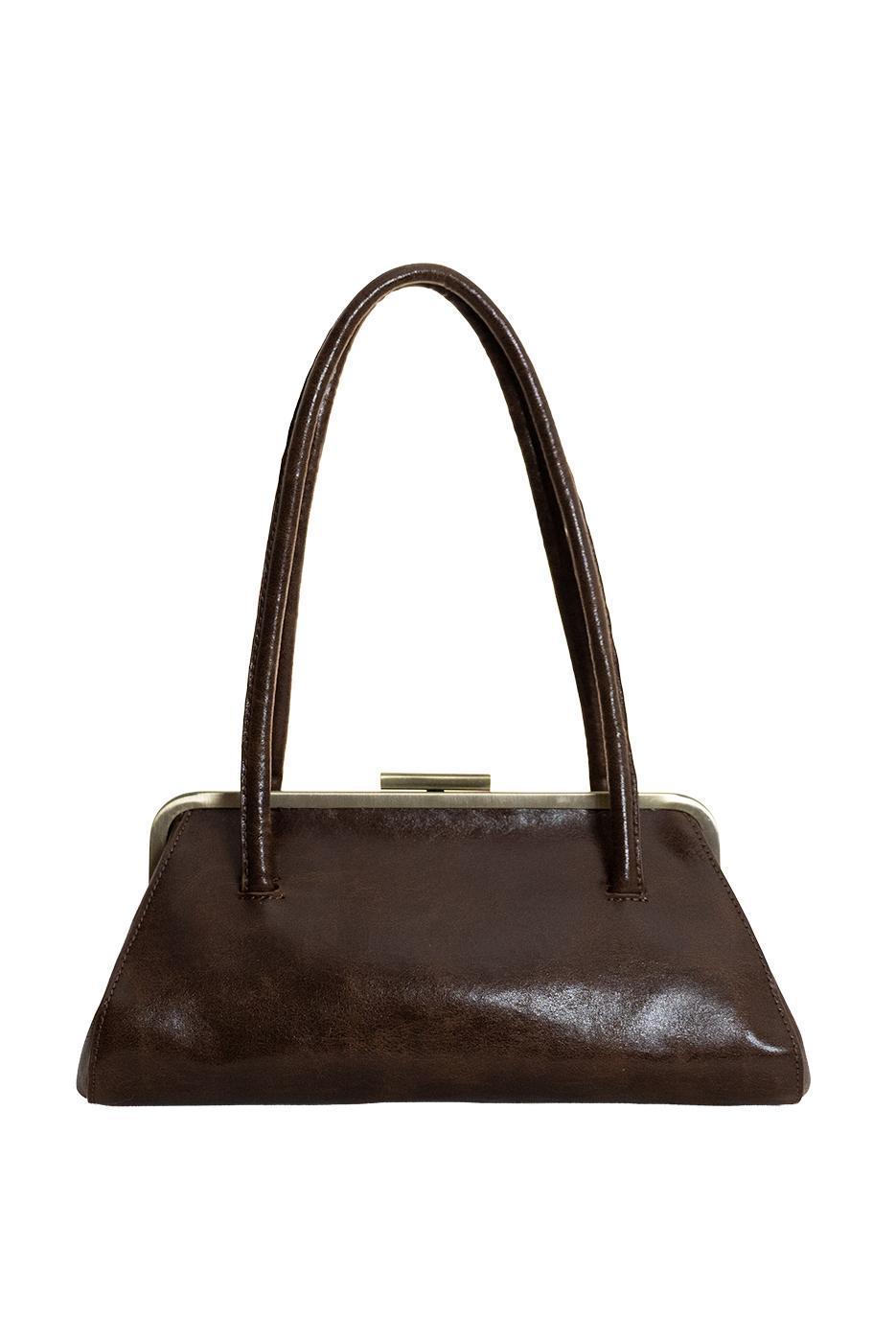 Lady Frame Shoulder Bag - Chocolate