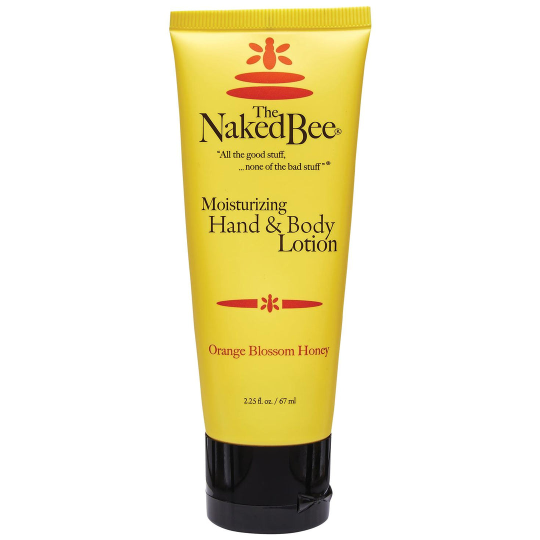 The Naked Bee Orange Blossom Honey Moisturizing Hand & Body Lotion 2.25oz yellow tube