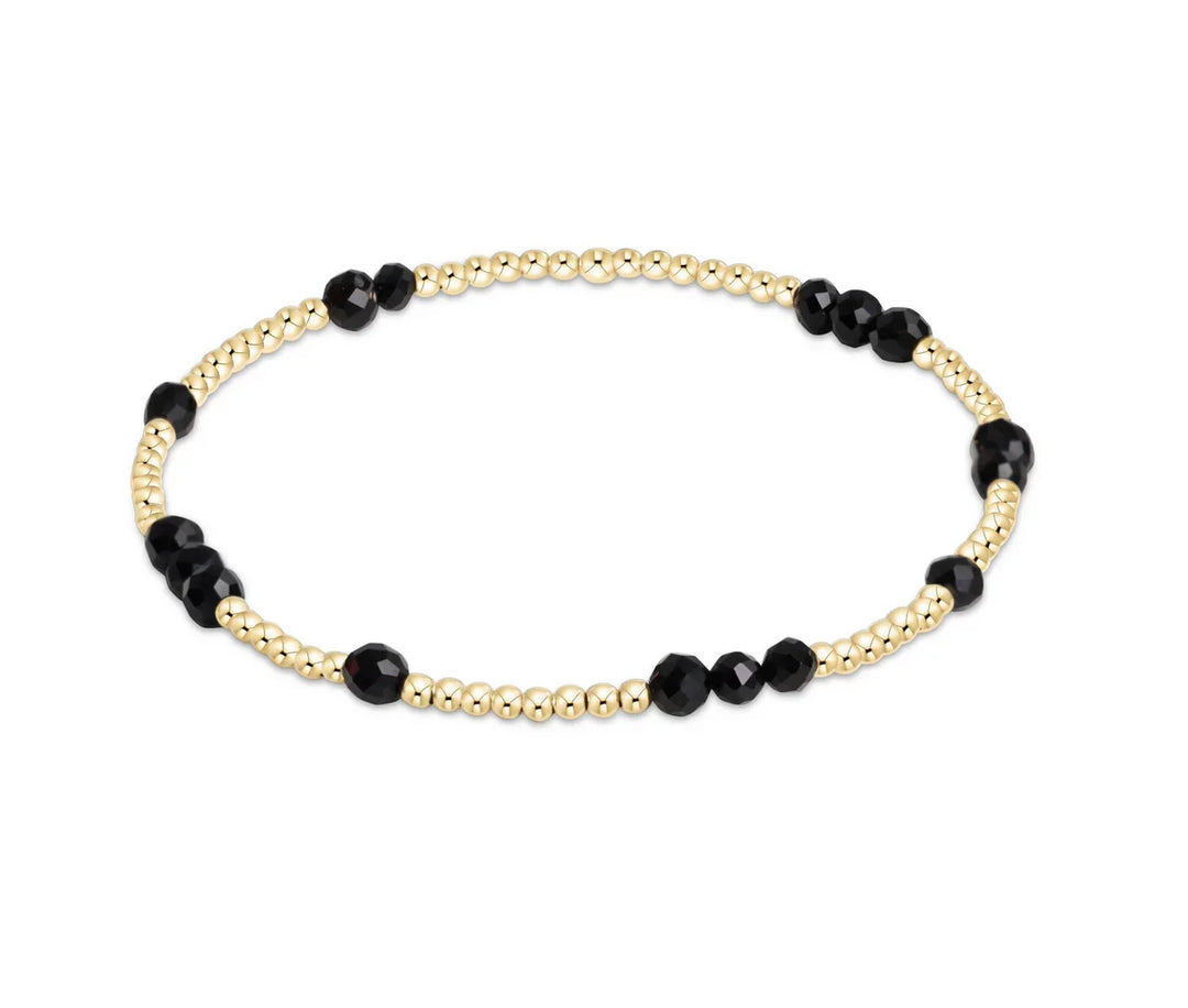 Faceted Onyx Bracelet - Hope Unwritten Pattern