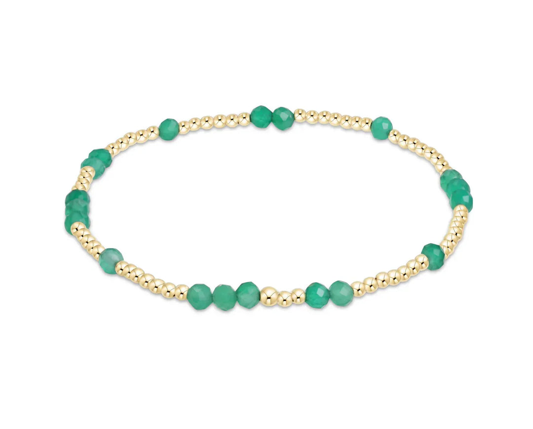 Green Onyx Bracelet - Extends! Hope Unwritten Pattern