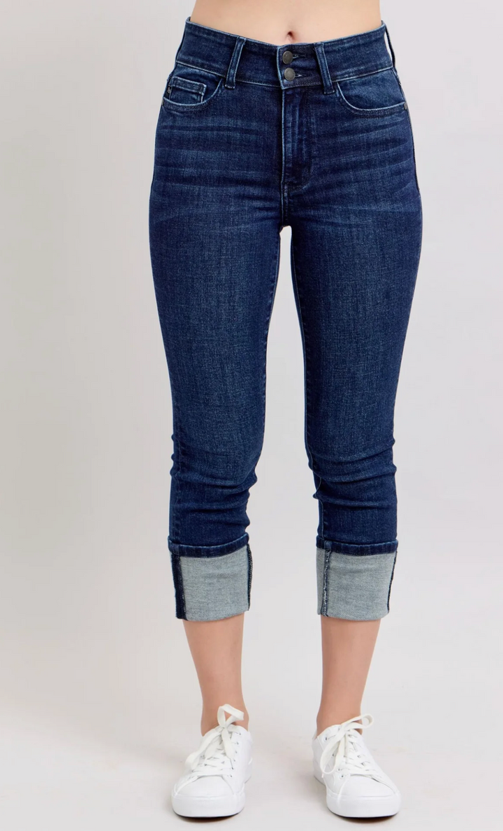Judy Blue Hw Double Waist Band Capri
