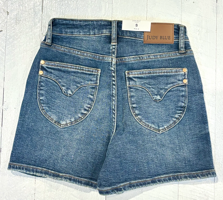 Judy Blue HW Shield Back Pocket Shorts