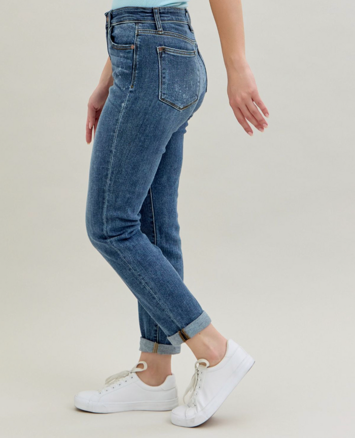 Judy Blue HR Bleach Splash Boyfriend