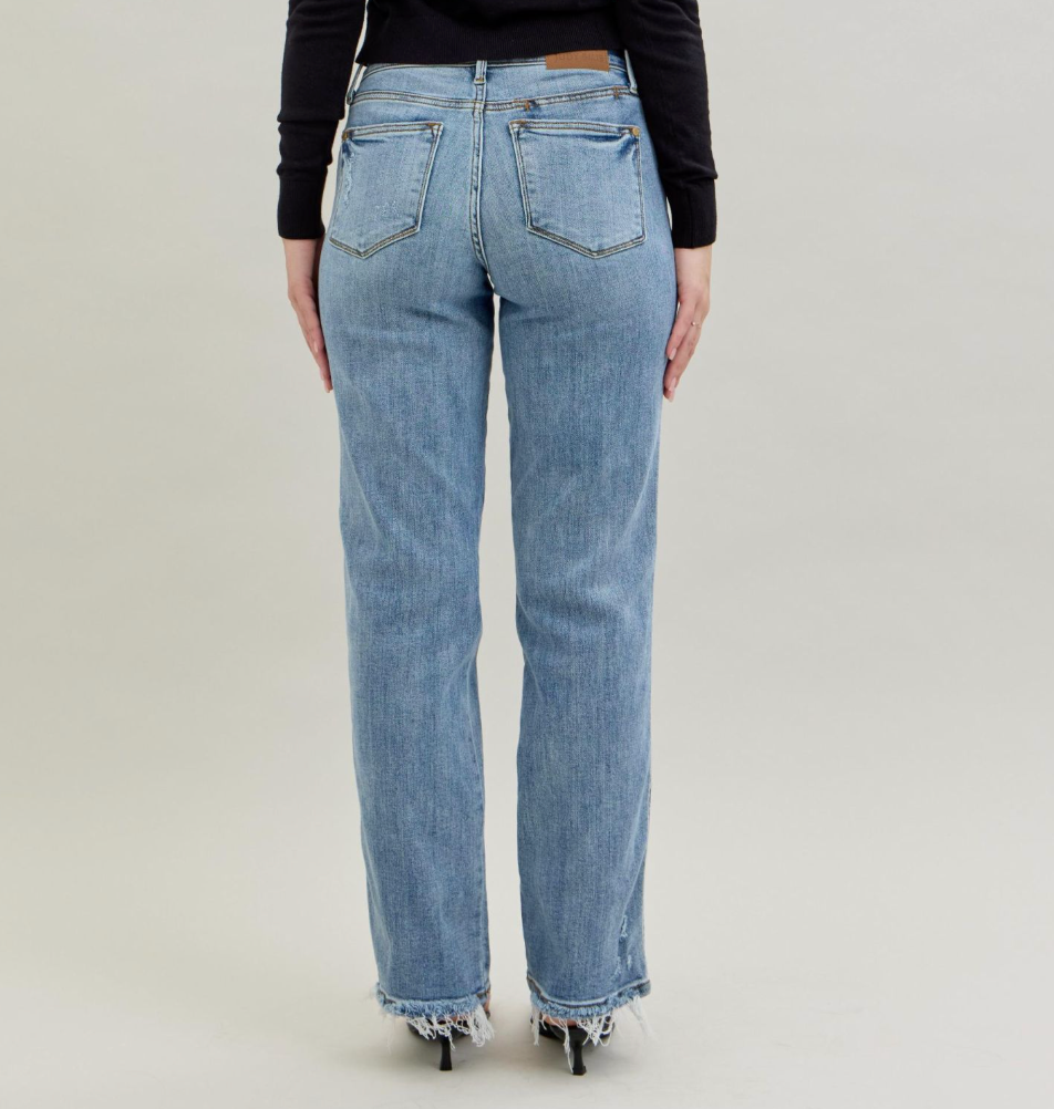 Judy Blue MR Yoke Cell Phone Pocket Dad Jean