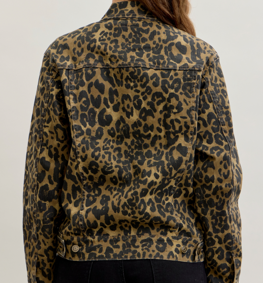 Judy Blue BF Jacket Leopard Print