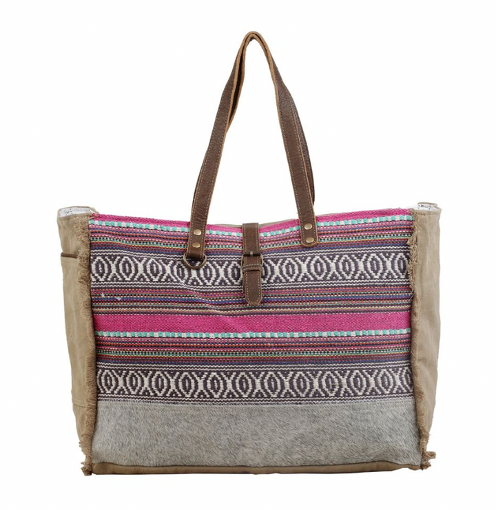 Vibrant Boho Weekender Bag