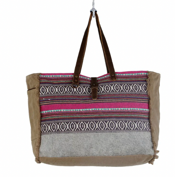 Vibrant Boho Weekender Bag
