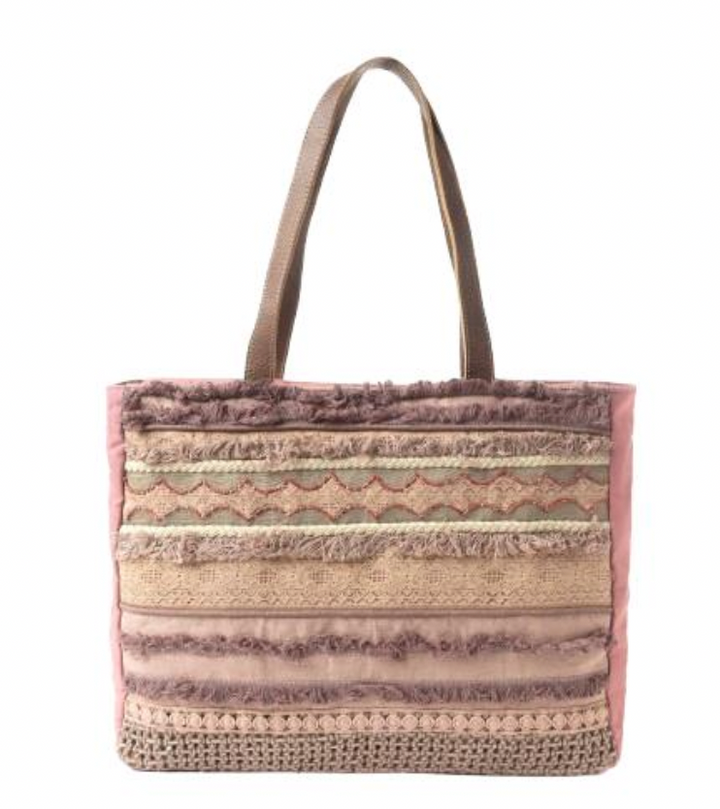 Desert Lace & Fringe Weekender Bag
