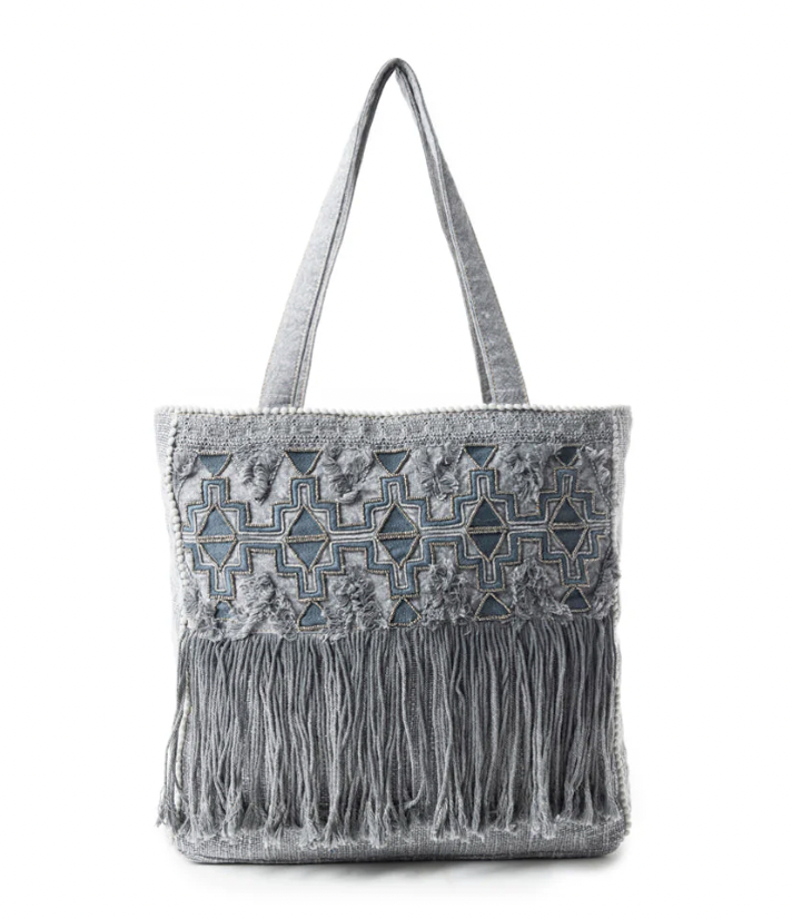 Smoky Mountain Fringe Tote Bag