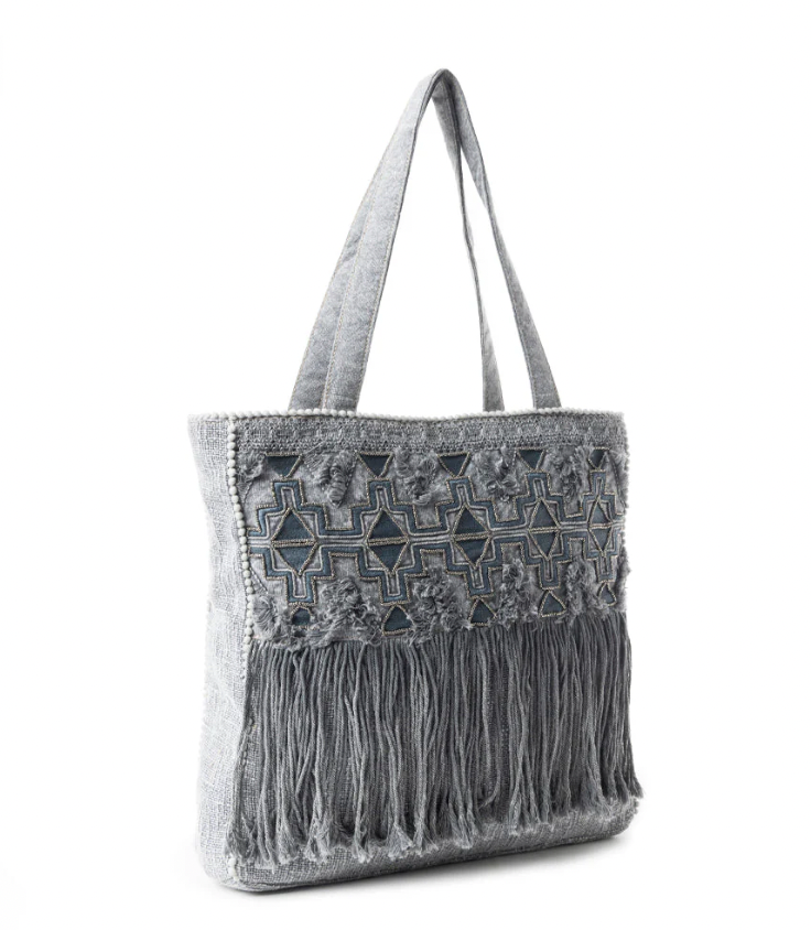 Smoky Mountain Fringe Tote Bag