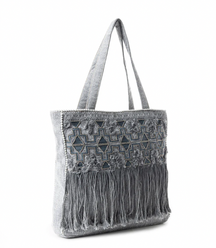 Smoky Mountain Fringe Tote Bag