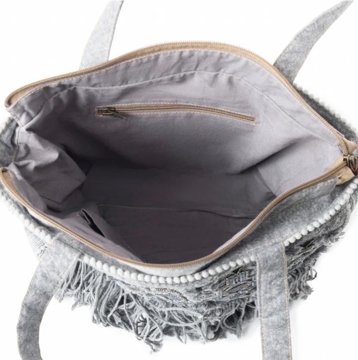 Smoky Mountain Fringe Tote Bag