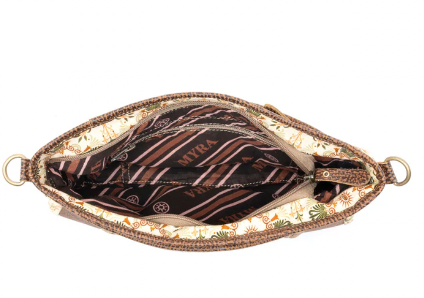 Wildflower Scroll Crossbody Bag in Heritage Beige