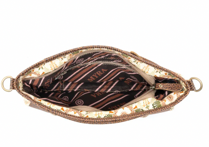 Wildflower Scroll Crossbody Bag in Heritage Beige