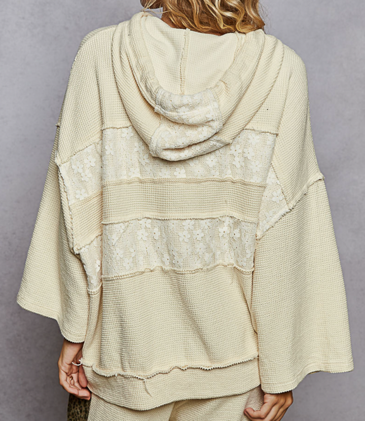 ¾ Sleeve Hoodie