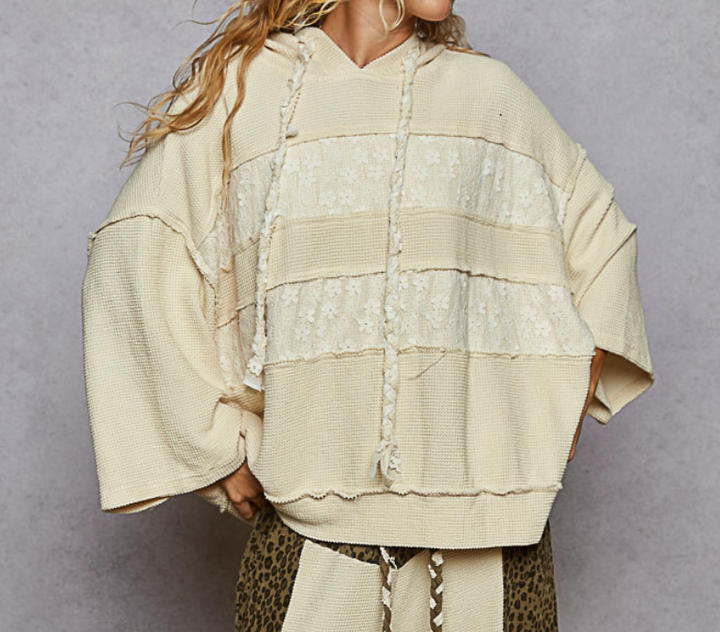 ¾ Sleeve Hoodie