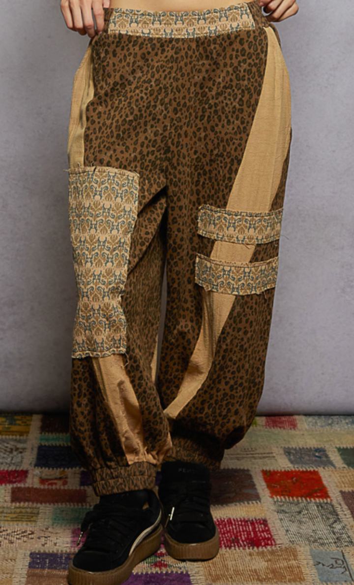 Roomy Fit Patchwork Bottoms