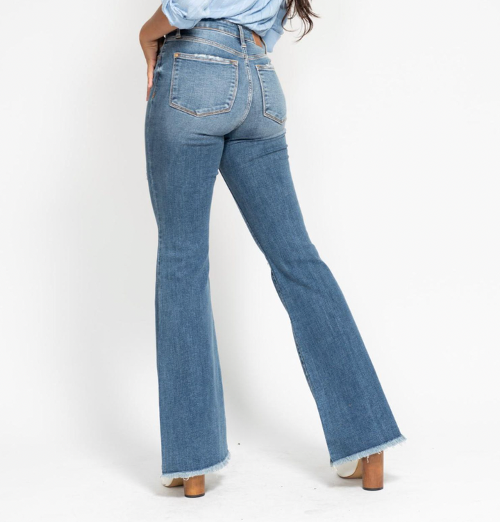 Judy Blue MR Button Fly Flare