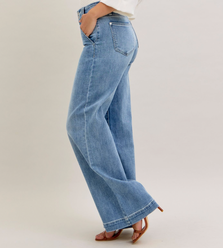 Judy Blue HW Trouser Wide Leg