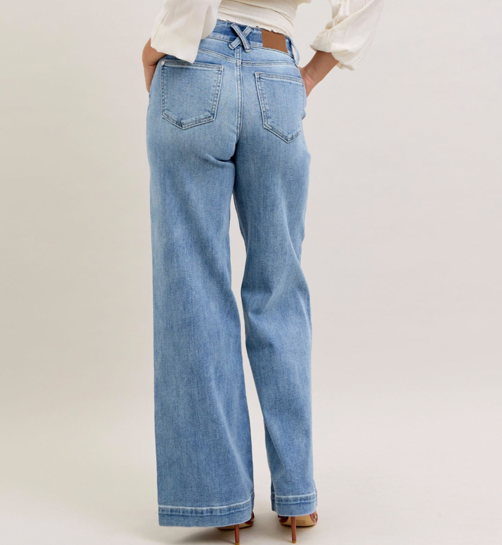 Judy Blue HW Trouser Wide Leg