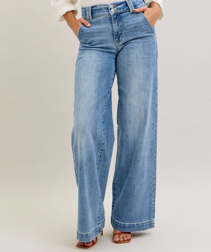 Judy Blue HW Trouser Wide Leg