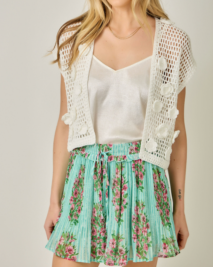 Floral Crochet Cardigan