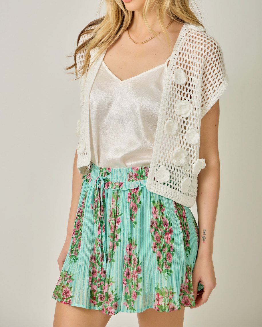 Floral Crochet Cardigan