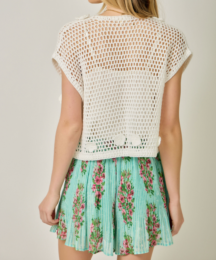 Floral Crochet Cardigan