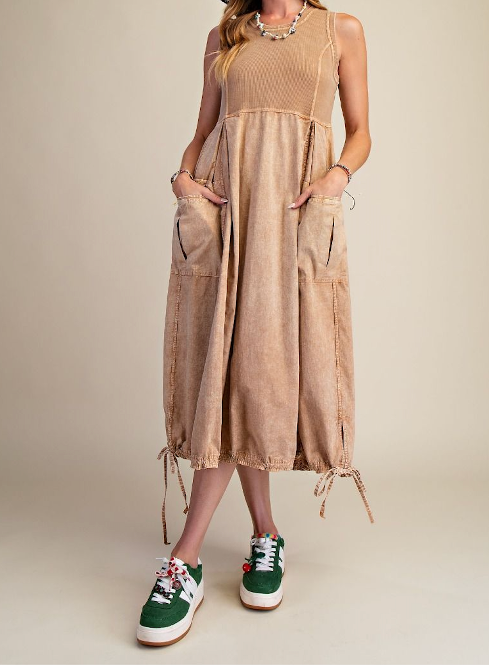 cargo dress maxi Belted Cargo & Utility 3/4 Sleeve Crepe Collar, Morgan Cargo Maxi Dress in Olive, Size L,