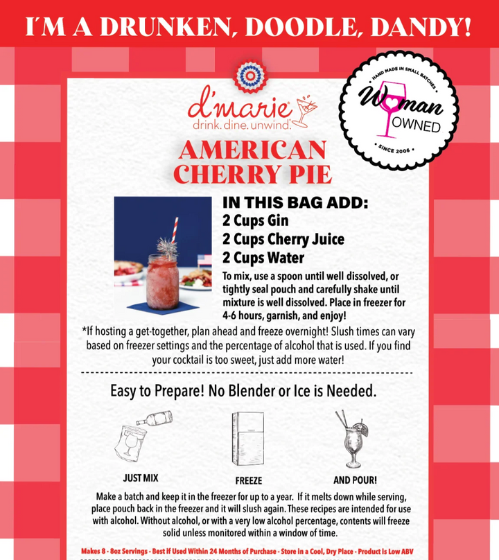 American Cherry Pie Cocktail Mix