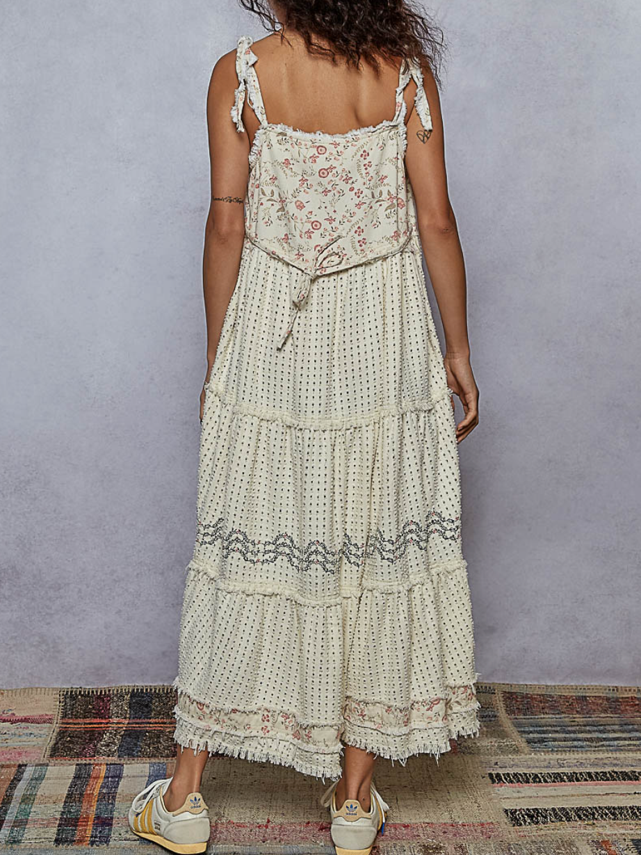 Round Neck Sleeveless Long Dress