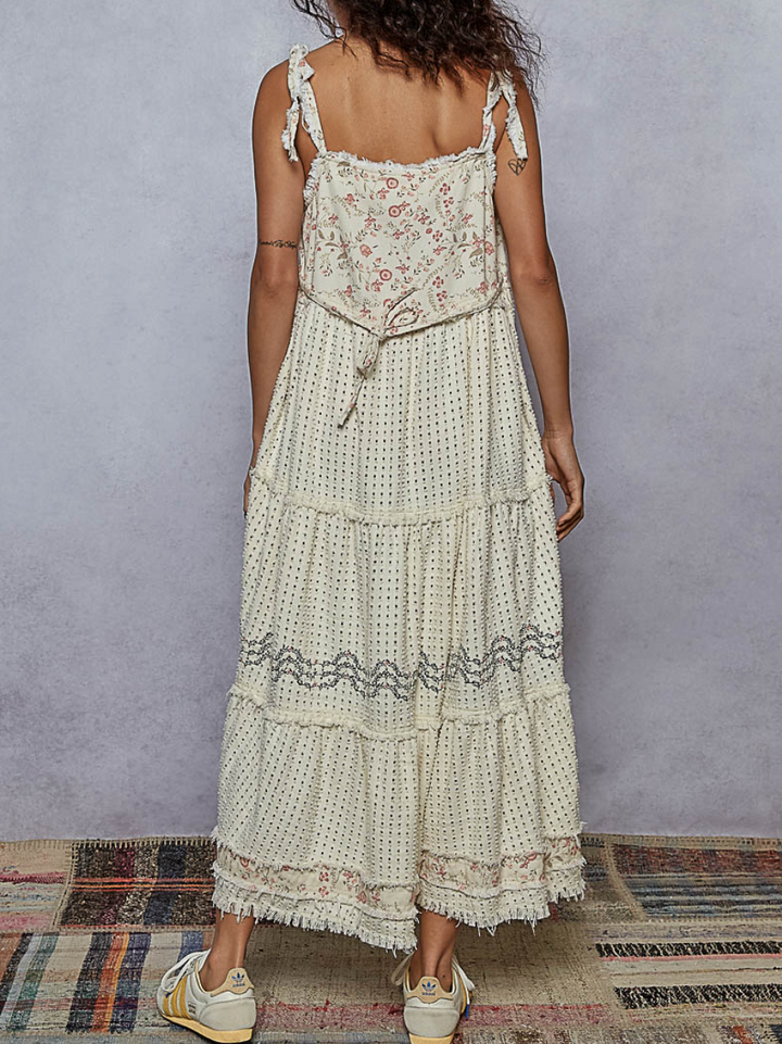Round Neck Sleeveless Long Dress