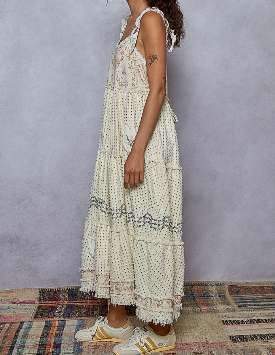 Round Neck Sleeveless Long Dress