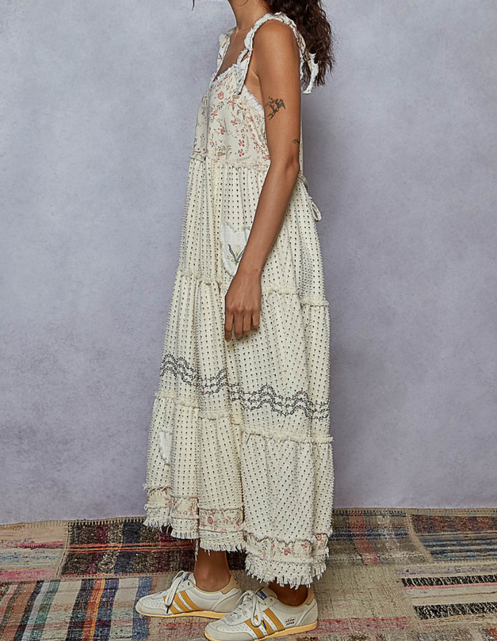 Round Neck Sleeveless Long Dress