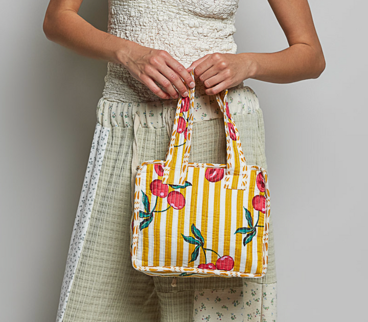 Mini Quilted Tote Bag