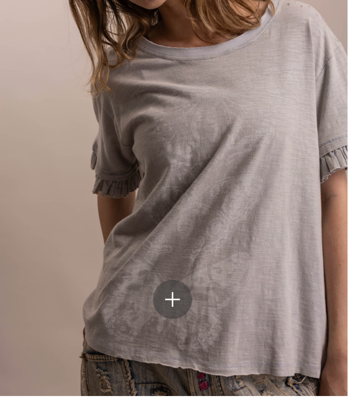 Short Ruffle Sleeve Butterfly Top