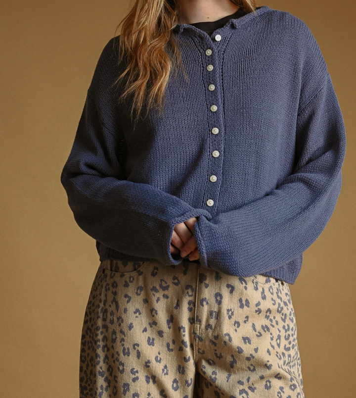 Button Front Knitted Cardigan