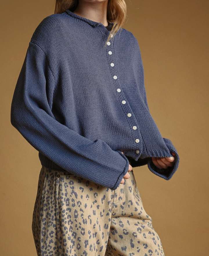 Button Front Knitted Cardigan