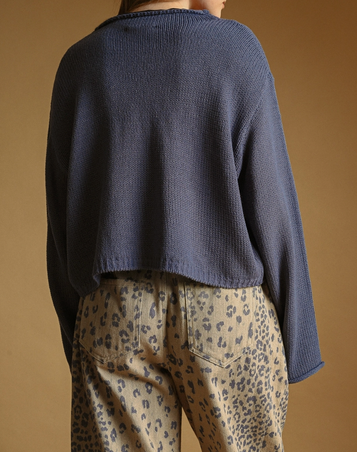 Button Front Knitted Cardigan