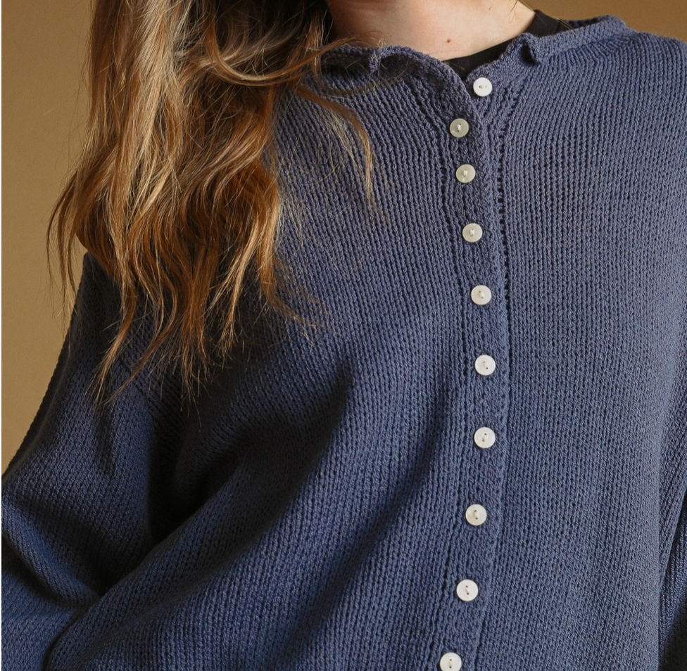 Button Front Knitted Cardigan