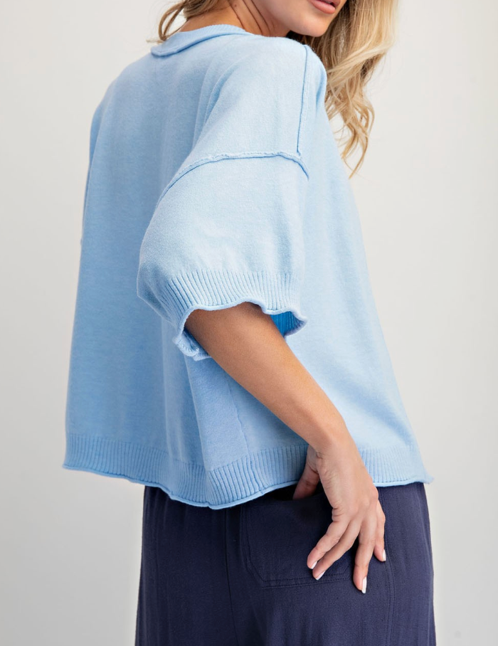 Crew-Neck Cashmere Cardigan