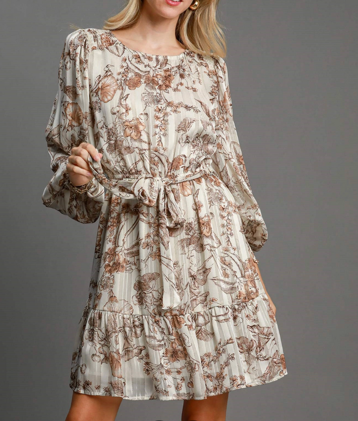 Floral Print Mini Dress