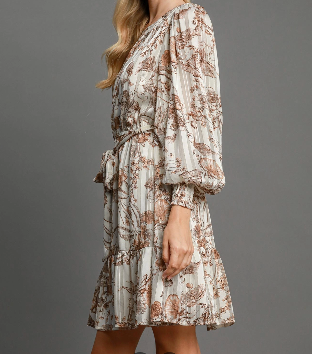 Floral Print Mini Dress