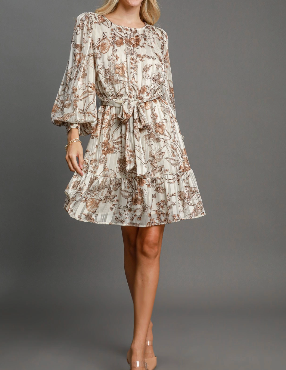 Floral Print Mini Dress